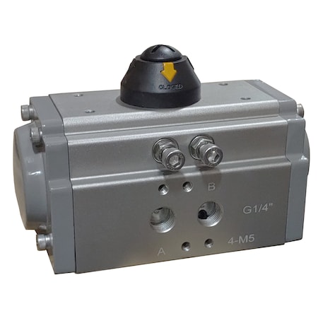 Valve Solutions Inc (Vsi) 138/121inlbs Quarter Turn Pnematic Valve Actuator, Rack and Pinion, Fail Clockwise, F07 & F05 mount C-SR063-10-CW